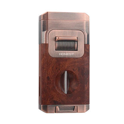 All-in-One Torch Lighter with Built-in Cutter V Cut