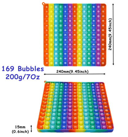 Math Fidget Toy, Math Game with Addition,Subtraction,Multiplication,Division Flash Cards or Time Table