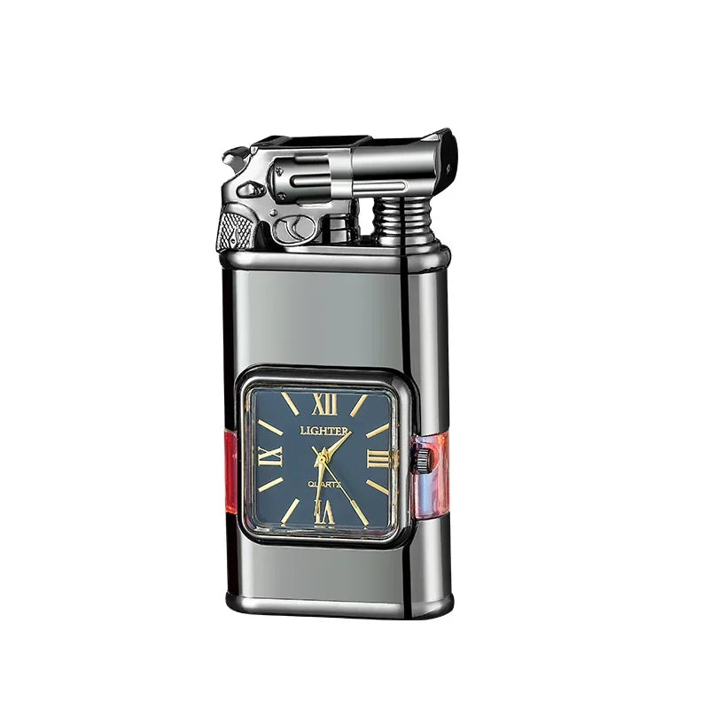 Windproof Lighter Vintage Watch Bezel Jet flame Torch