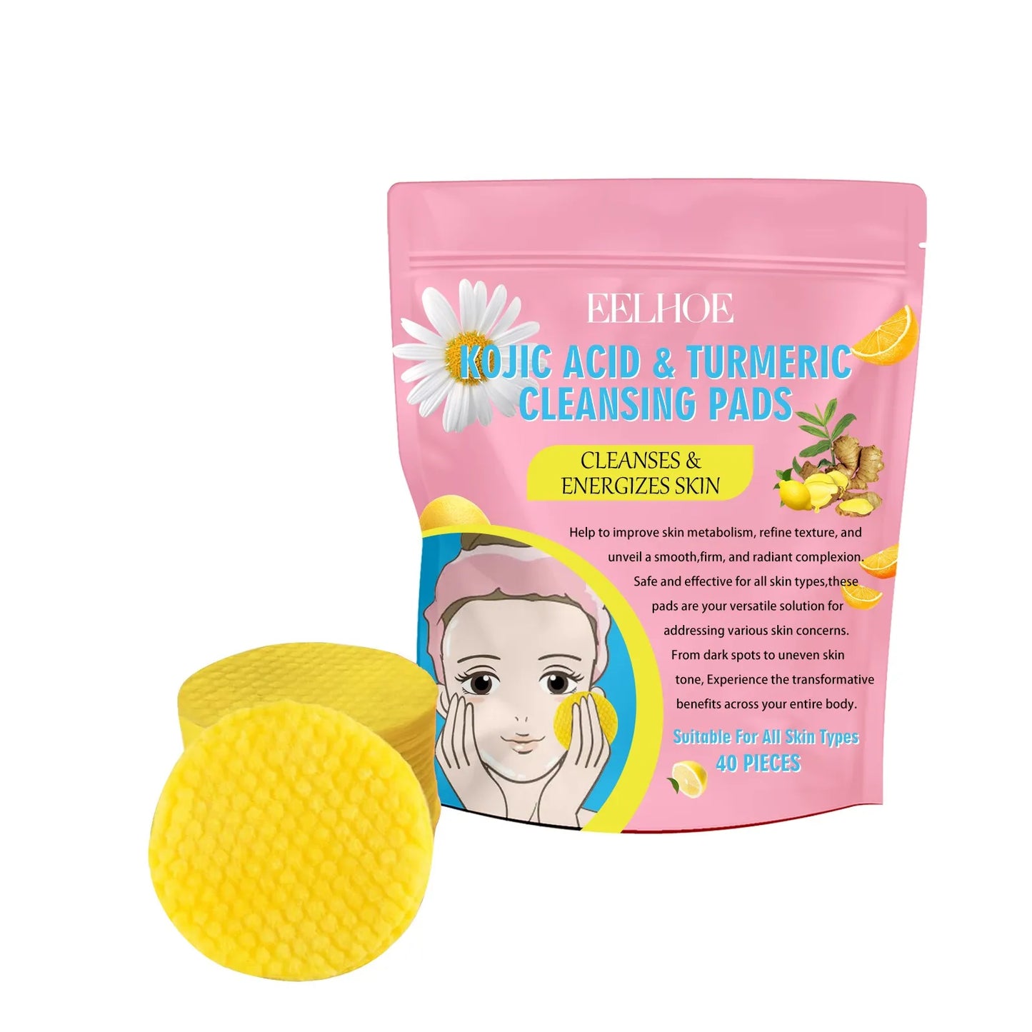 Turmeric Kojic Acid Cleansing Pads