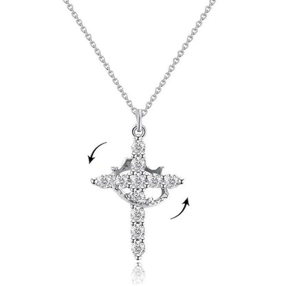 Crown Cross Necklace