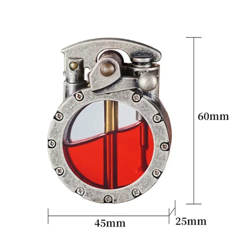 Retro Metal Rocker Kerosene Windproof Lighter