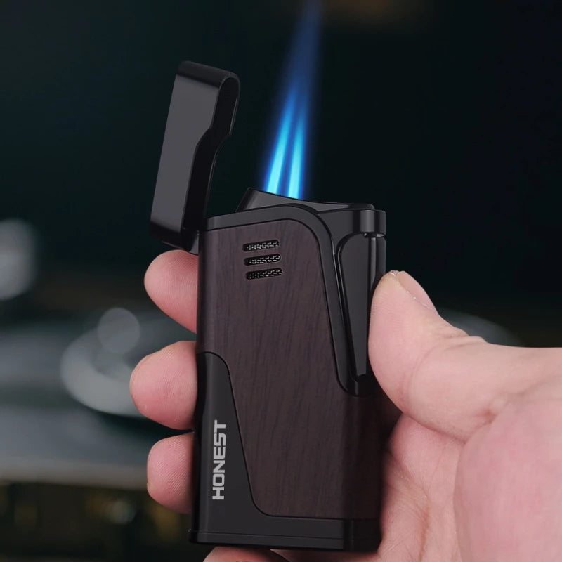 All-in-One Torch Lighter with Built-in Cutter V Cut