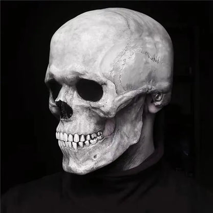 Full Head Skull Helmet/Mask with Movable Jaw