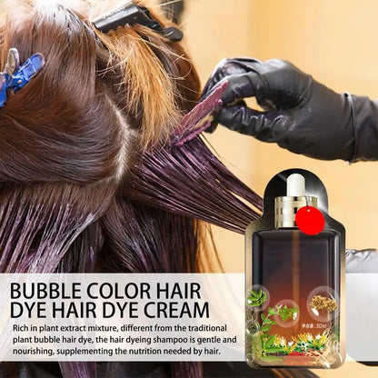 30ml 10pcs Brown/Black/Coffee Hair Dye Shampoo Bubble Colored Hair Dye Shampoo Hair Color Dye Color Blackening Shampoo