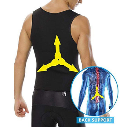 MEN'S ZIPPER NEOPRENE SAUNA VEST