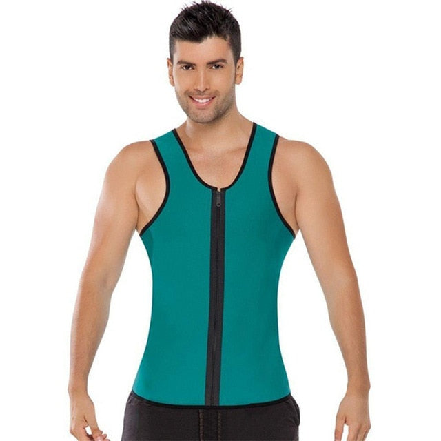 MEN'S ZIPPER NEOPRENE SAUNA VEST