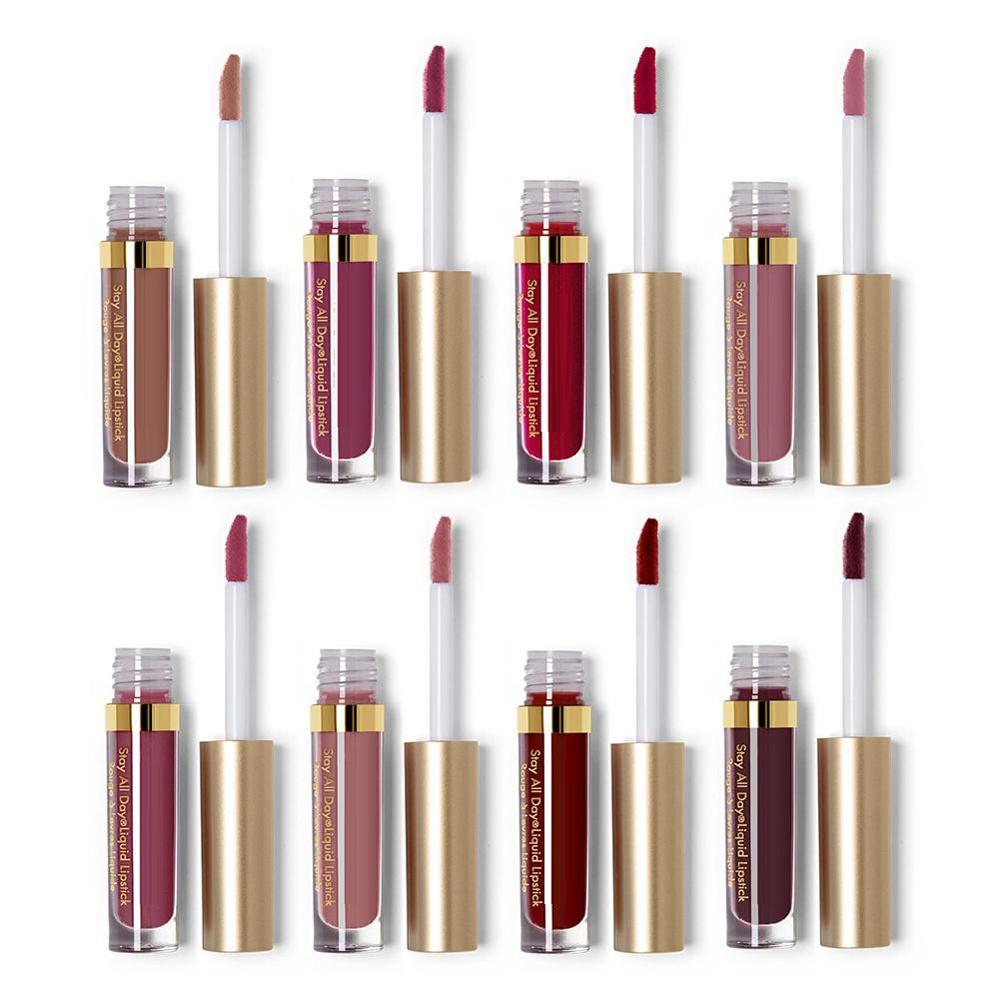 8pcs/Set Everlasting Matte Liquid Lipstick