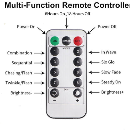 Curtain of String Lights with Remote