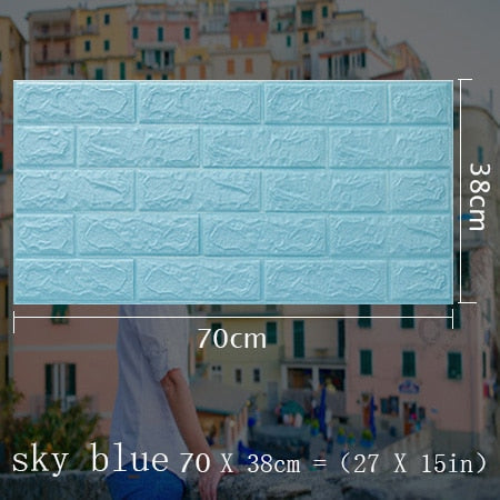 3D Wall Stickers Self Adhesive Foam Brick Room Decor