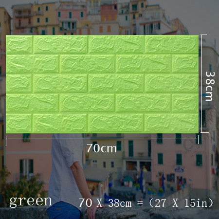 3D Wall Stickers Self Adhesive Foam Brick Room Decor