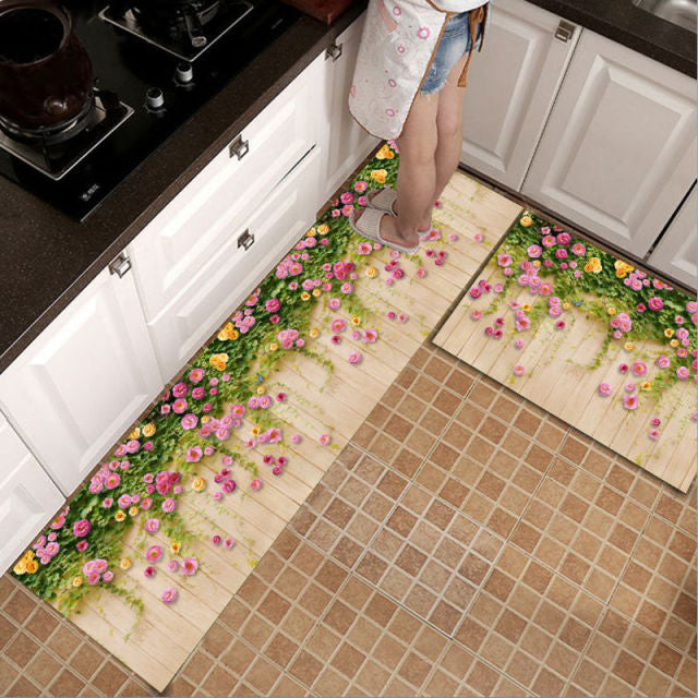 Kitchen Printed Non-Slip Carpet