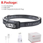 Super Bright Light Sensor Mini LED Headlamp