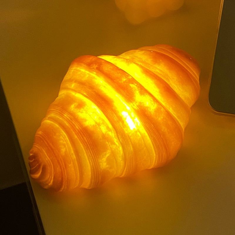 Creative Real-Like Croissant Night Light