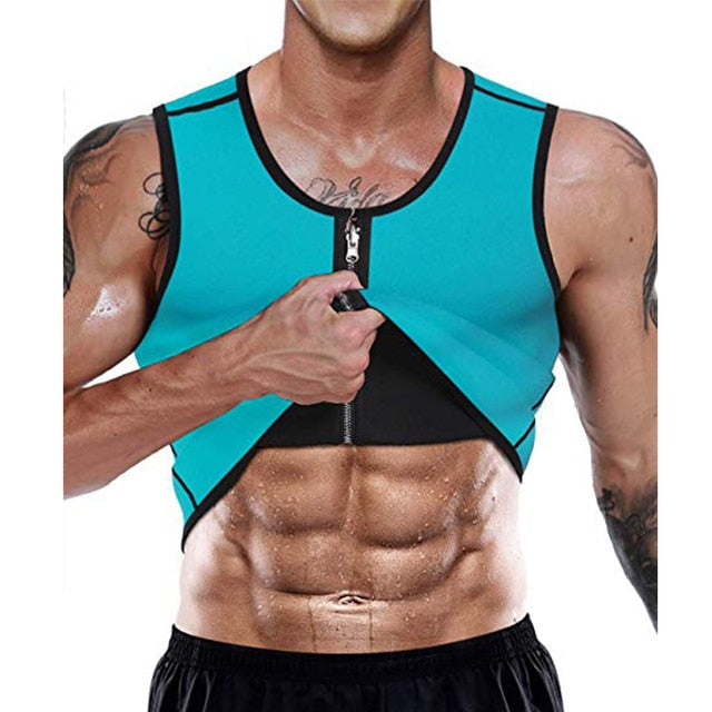 MEN'S ZIPPER NEOPRENE SAUNA VEST