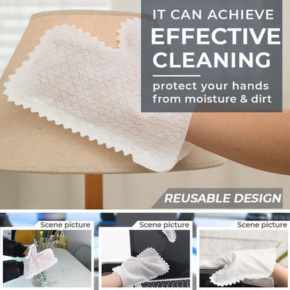 Fish Scale Cleaning Duster Gloves