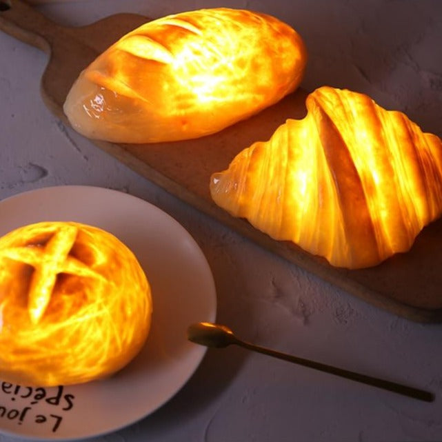Creative Real-Like Croissant Night Light