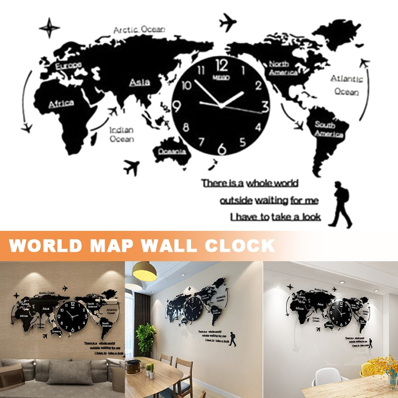 Art Map Digital Clock
