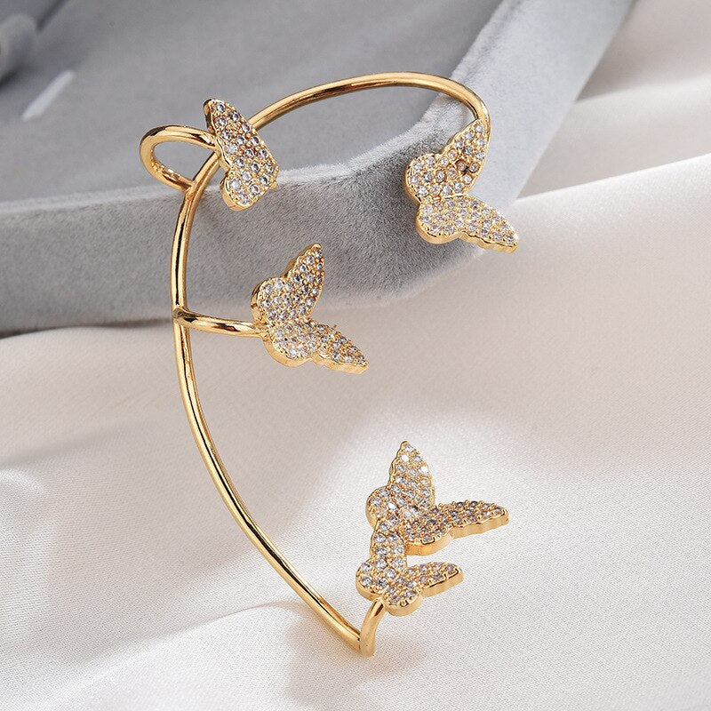 Zircon Butterfly Earrings