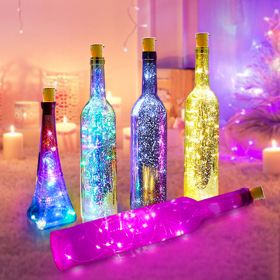 BOTTLE LIGHTS ( Battery Included - Replaceable )