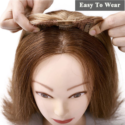 Natural Remy Human Straight Hair Topper