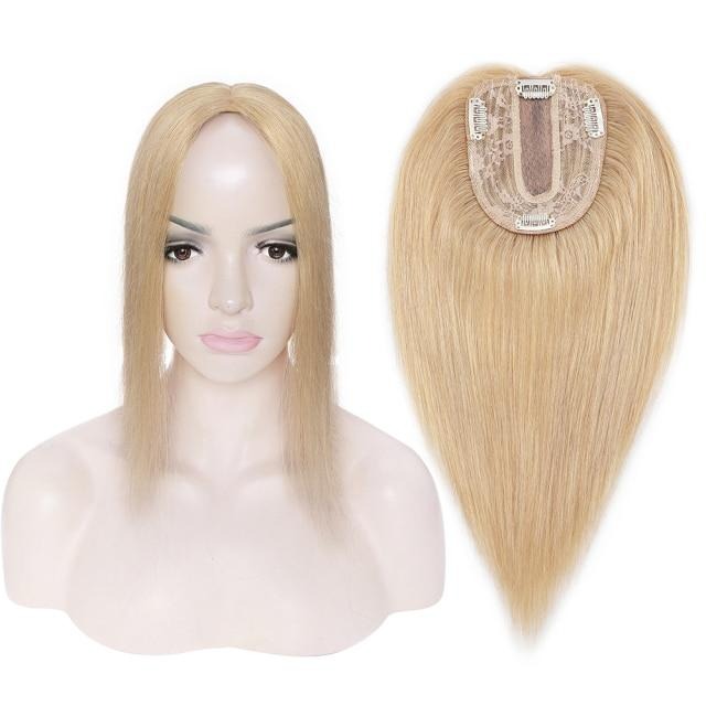 Natural Remy Human Straight Hair Topper