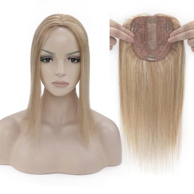 Natural Remy Human Straight Hair Topper