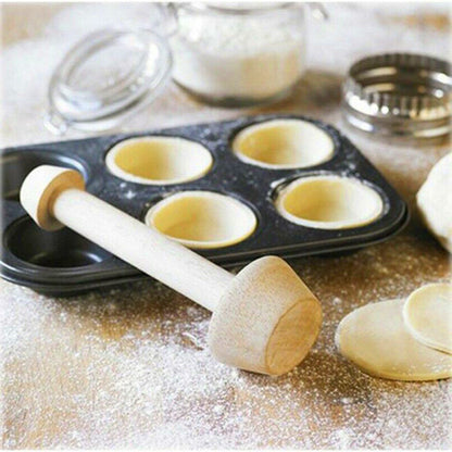 Versatile Wooden Pastry Tamper