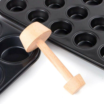 Versatile Wooden Pastry Tamper