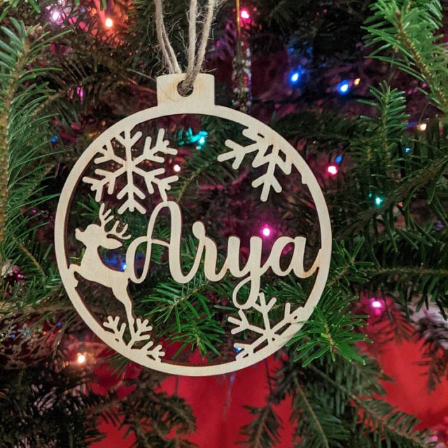 PERSONALIZED DOG/CAT PAW CHRISTMAS ORNAMENT