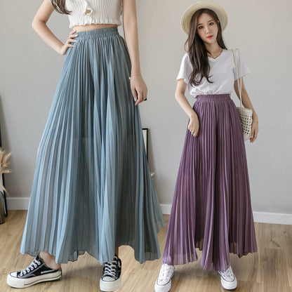 Stylish Pleated Skirt Pants