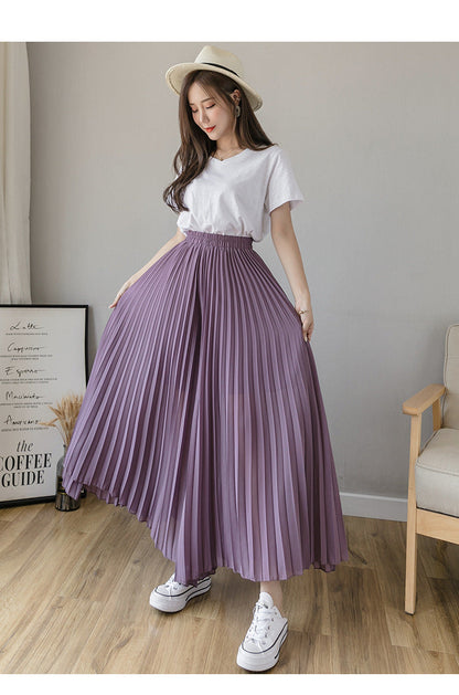 Stylish Pleated Skirt Pants