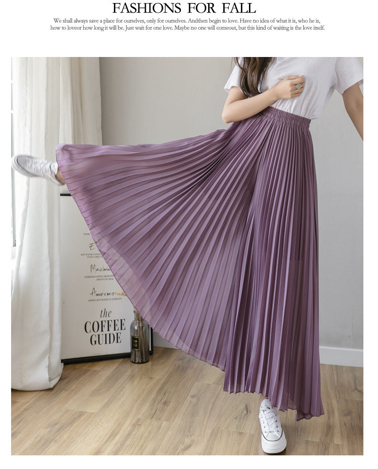 Stylish Pleated Skirt Pants