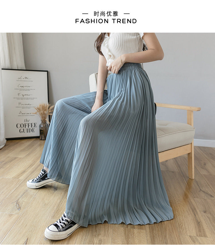 Stylish Pleated Skirt Pants