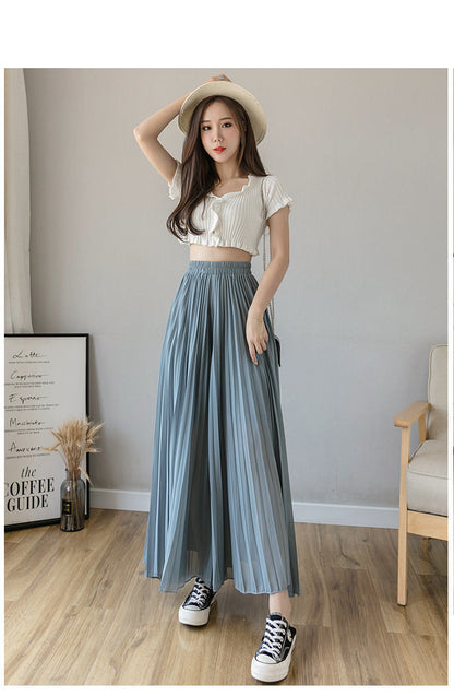 Stylish Pleated Skirt Pants