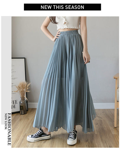 Stylish Pleated Skirt Pants