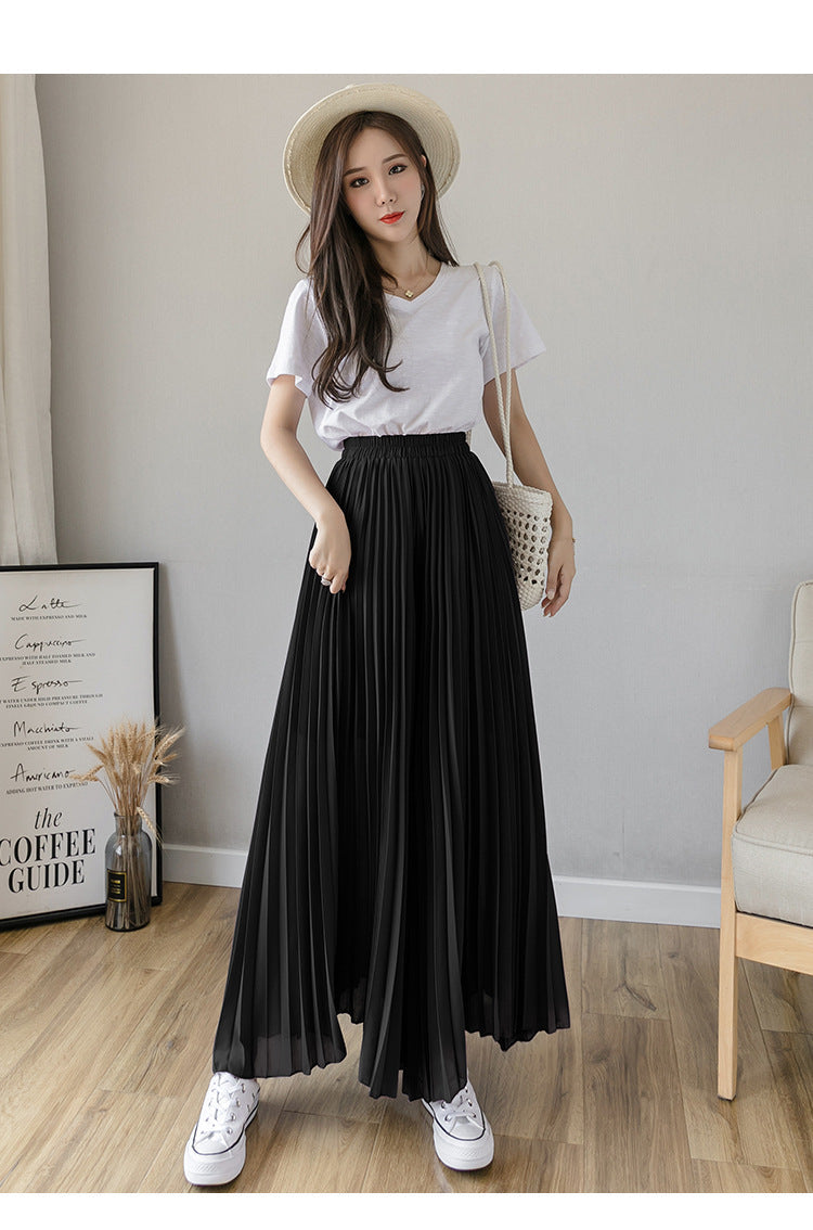 Stylish Pleated Skirt Pants