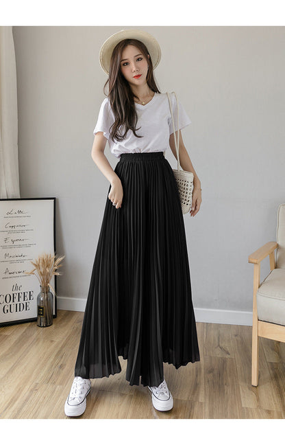 Stylish Pleated Skirt Pants