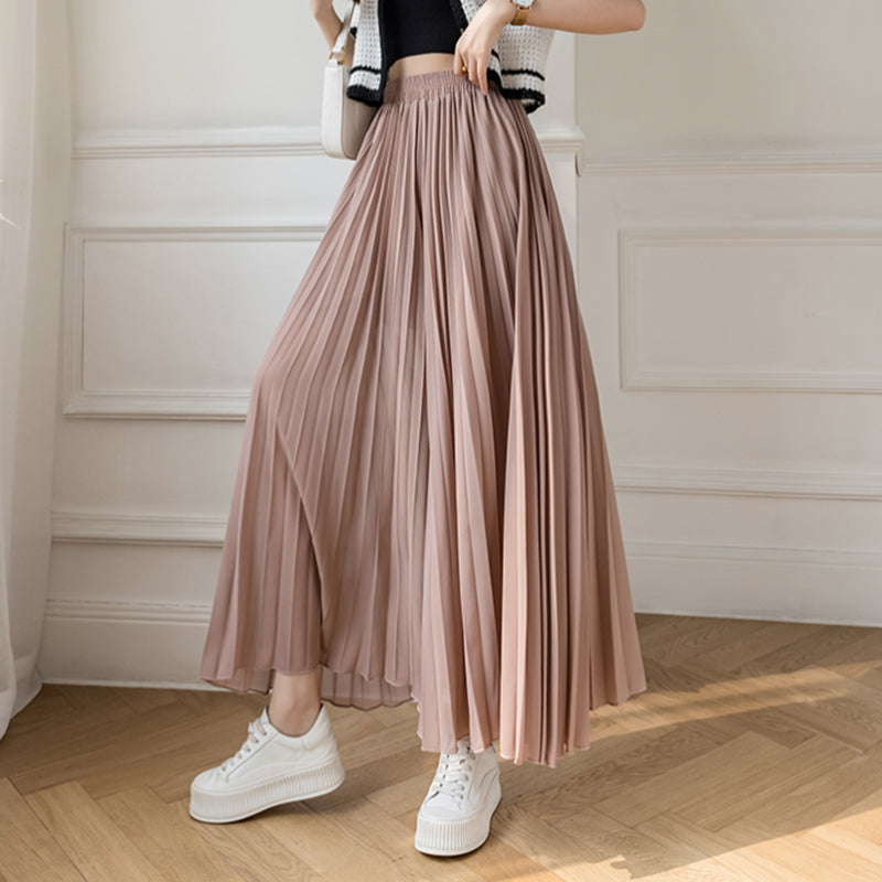 Stylish Pleated Skirt Pants