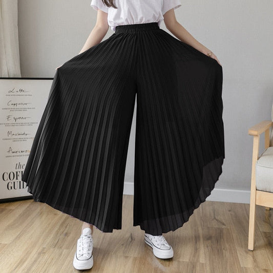 Stylish Pleated Skirt Pants