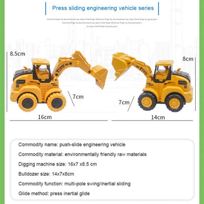Press And Go Engineering Car Toys