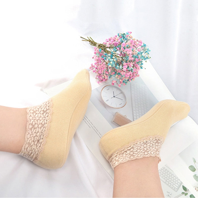 New Fashion Lace Warmer Socks